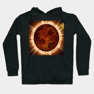 Retro Globe Copper Color Vintage Graphic Design, Available on many products Hoodie